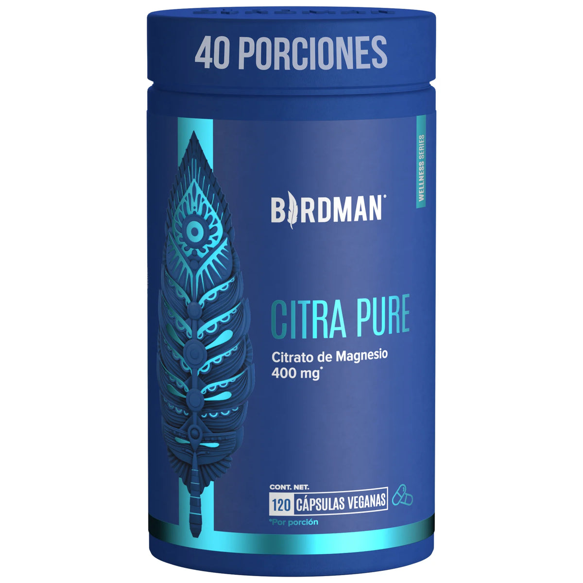 Citrato de Magnesio - 120 Cápsulas - 40 Porciones