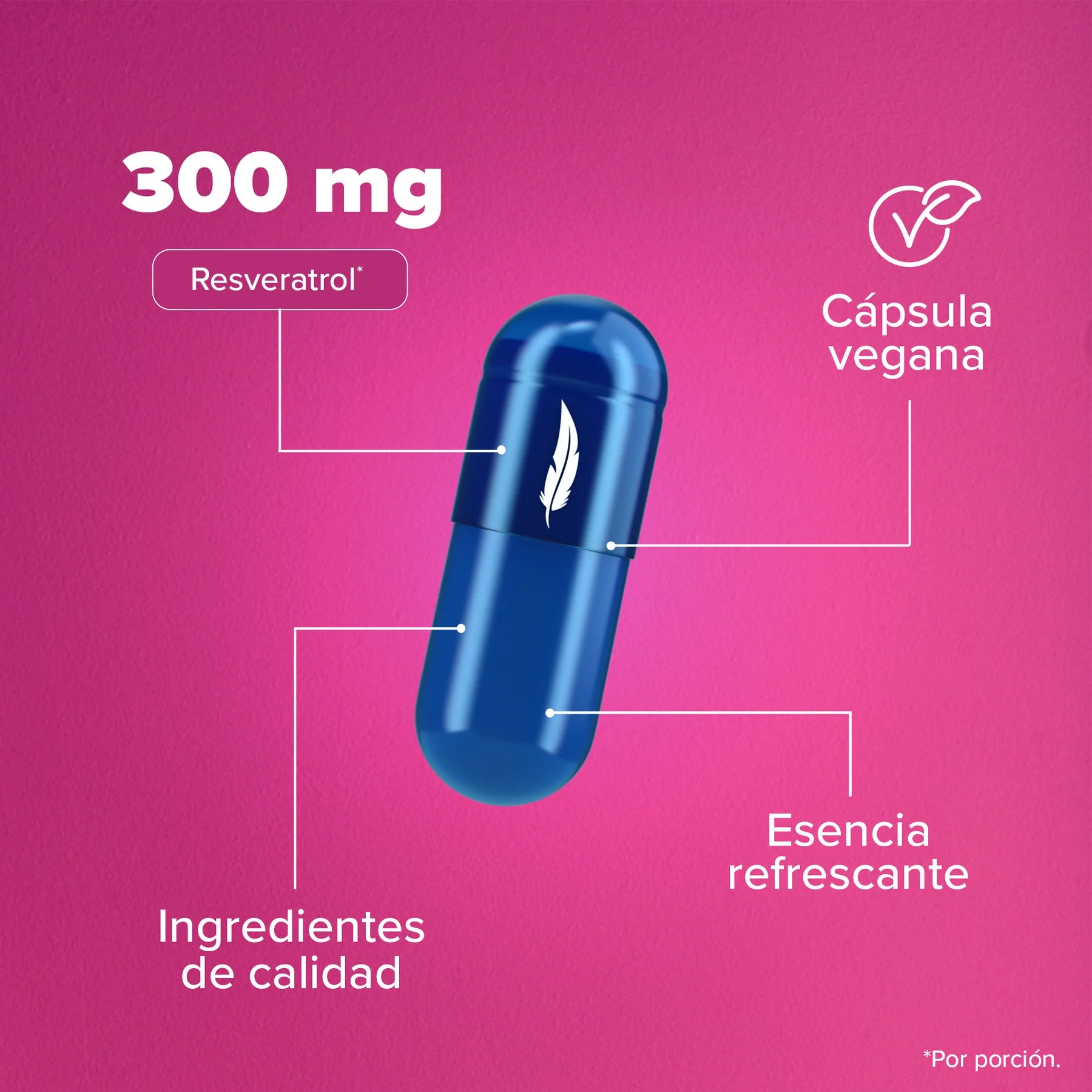 Resveratrol - 90 Cápsulas - 90 Porciones Precio de venta Precio normal