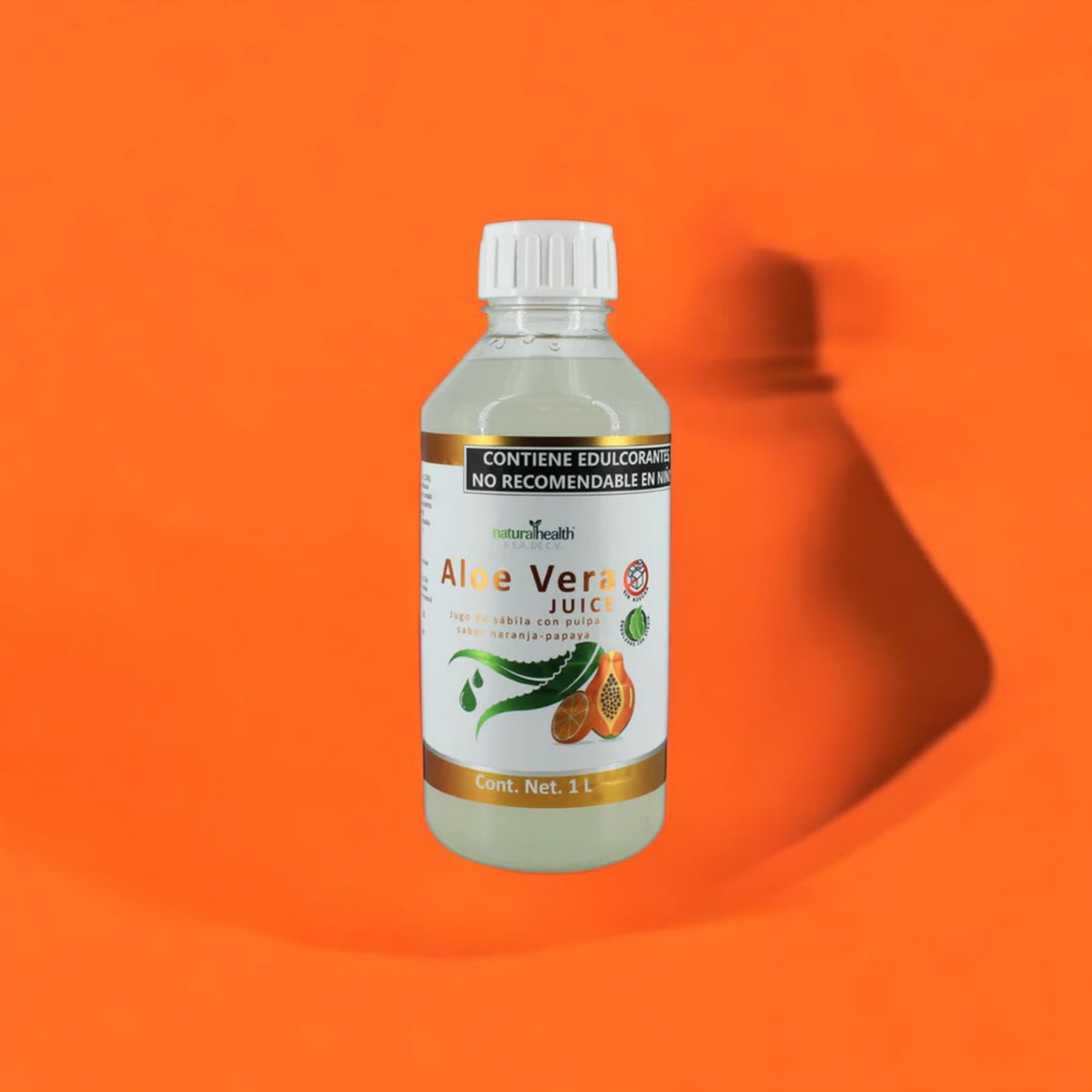 JUGO DE ALOE VERA SABOR NARANJA-PAPAYA 1L (STEVIA)