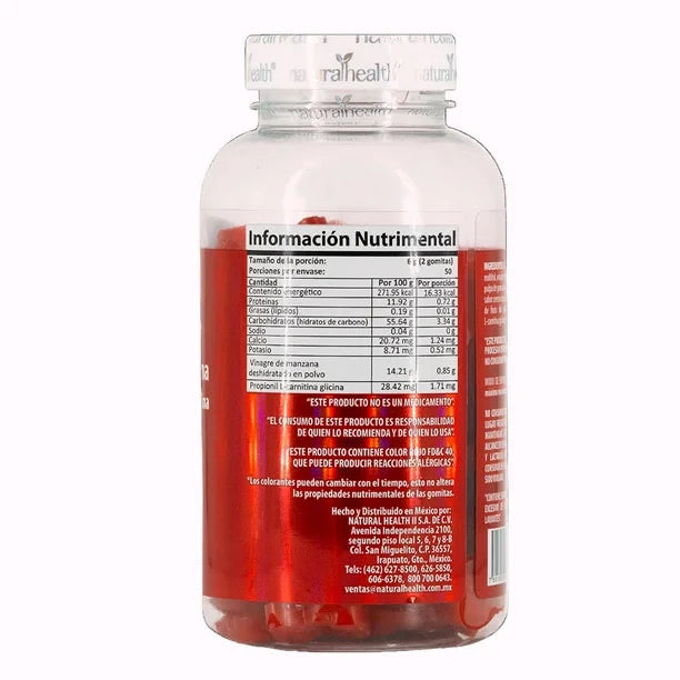 GOMITA ADL-GZA SABOR CEREZA, FCO CON 100 PZ  DE 3 G CU