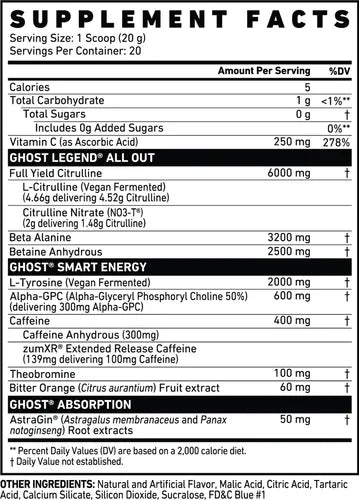 GHOST LEGEND ALL OUT PWO 20 SERV CHERRY LIMEADE