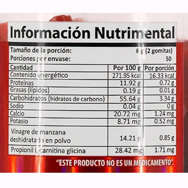 GOMITA ADL-GZA SABOR CEREZA, FCO CON 100 PZ  DE 3 G CU