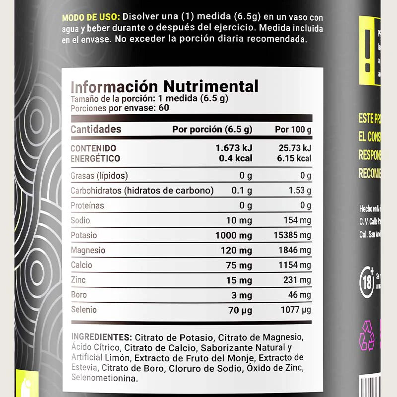 Electrolytes Blend | Limón 60 porciones