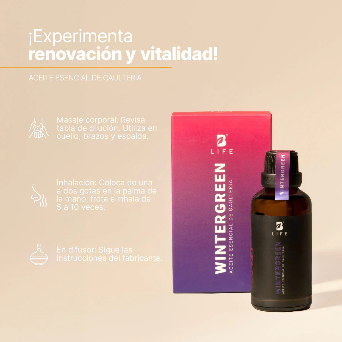 Wintergreen Essential Oil | Aceite esencial de Gaulteria 50 ml