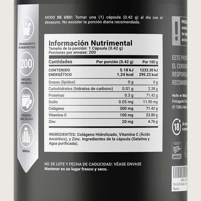 Z Blend | Zinc 100 Cápsulas | 420 mg